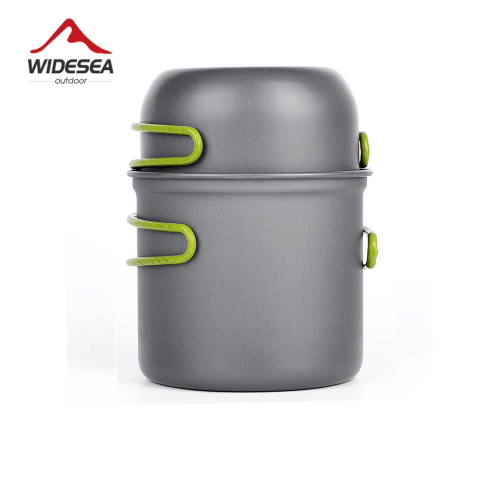 Camping Cooking Organizer - Widesea Ultraleichtes Camping-Kochgeschirr Outdoor-Tischgeschirr Topfset Wandern