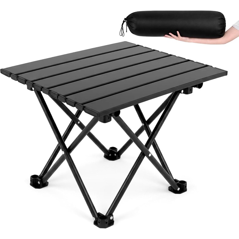 Camping Cooking Table - Tragbarer, zusammenklappbarer Campingtisch aus Edelstahl mit